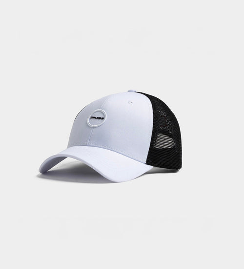 KIDS PLAYERS D BADGE CAP - WHITE/BLACK