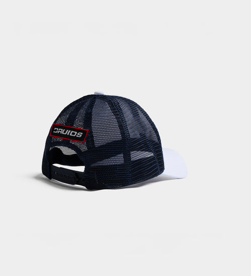 KIDS PLAYERS D BADGE CAP - WHITE/NAVY