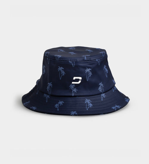 PALM BUCKET HAT - NAVY