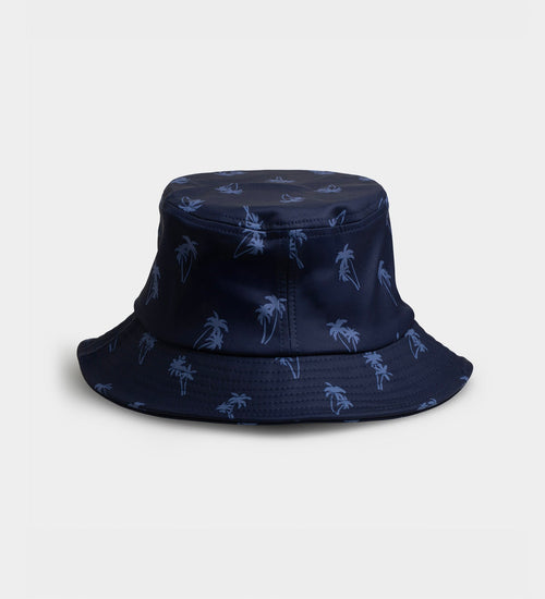 PALM BUCKET HAT - NAVY