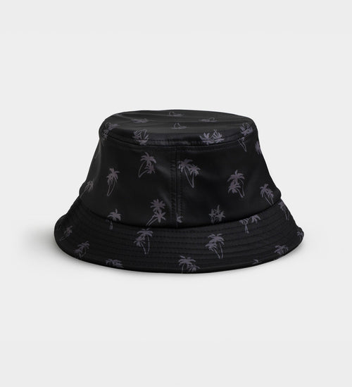 PALM BUCKET HAT - BLACK