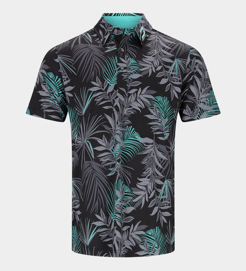 NEON TROPIC POLO - BLACK