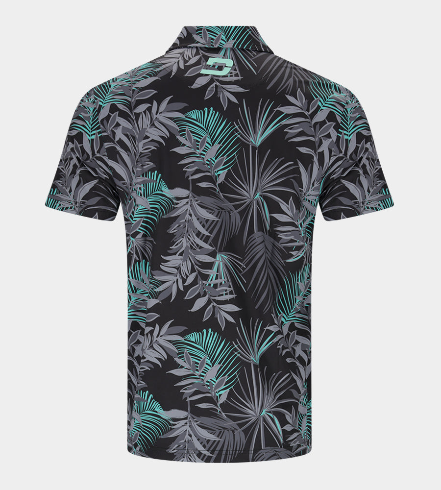 NEON TROPIC POLO - BLACK