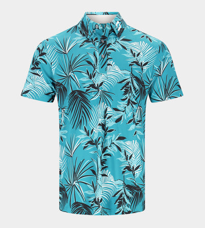 NEON TROPIC POLO - GREEN