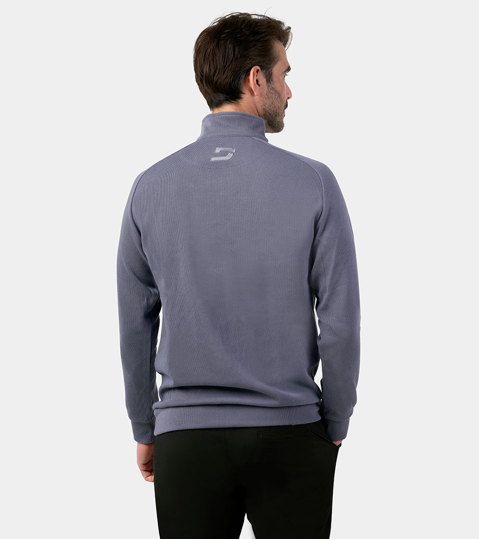 PLAYERS KNITTED MIDLAYER - DENIM - DRUIDS