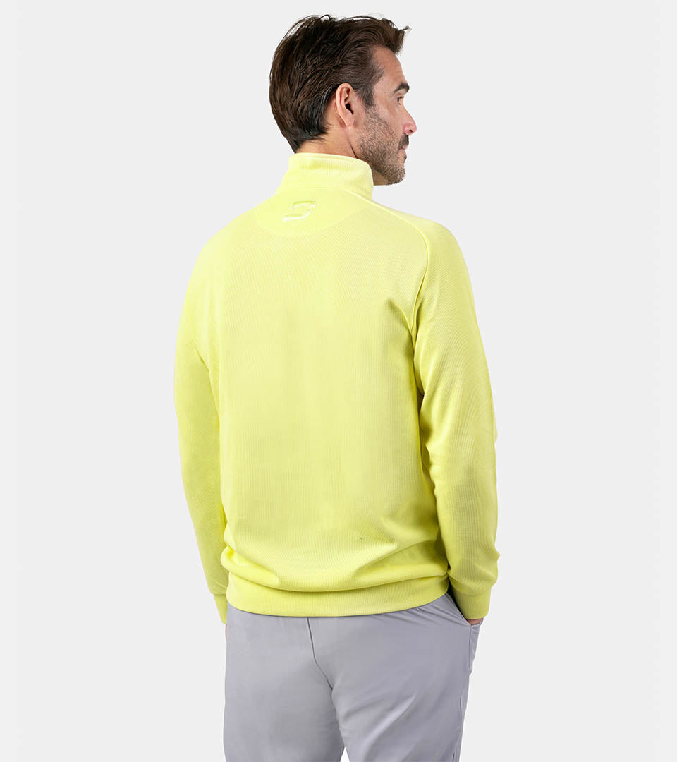 PLAYERS KNITTED MIDLAYER - LEMON - DRUIDS