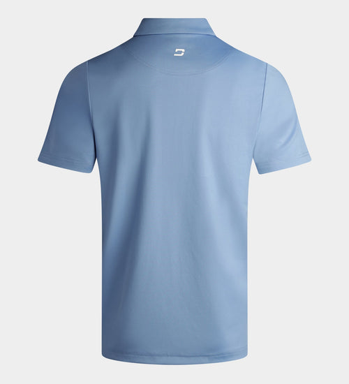 PANEL POLO - DENIM / WHITE