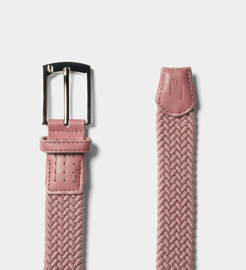 LADIES WEBBED BELT - BLUSH