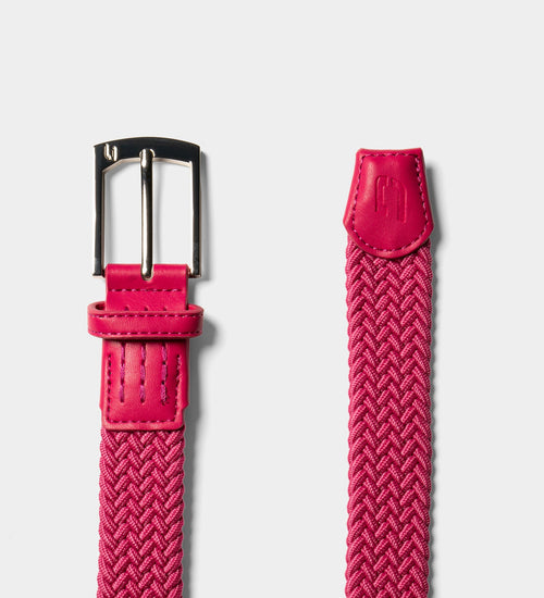 LADIES WEBBED BELT - PINK