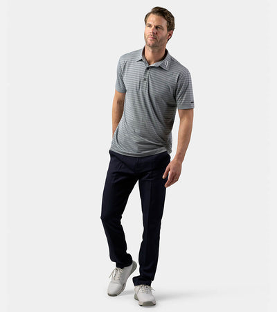 REFLECTIVE STRIPE POLO - GREY - DRUIDS