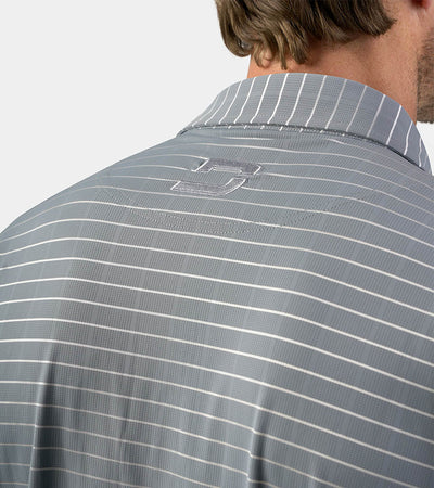 REFLECTIVE STRIPE POLO - GREY - DRUIDS