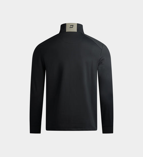 KIDS RIBBED PINE MIDLAYER - BLACK