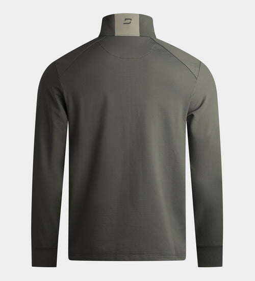 RIBBED PINE MIDLAYER - CHARCOAL