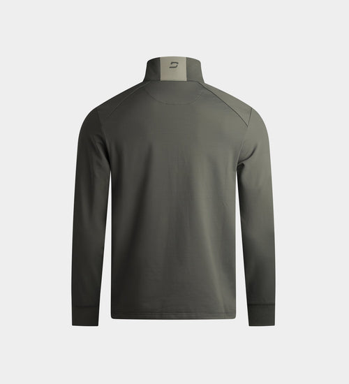 KIDS RIBBED PINE MIDLAYER - CHARCOAL