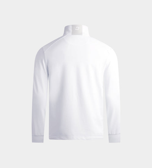 KIDS RIBBED PINE MIDLAYER - WHITE