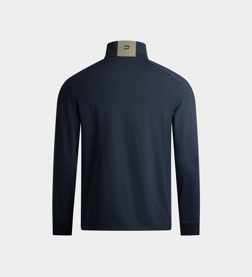 KIDS RIBBED PINE MIDLAYER - NAVY