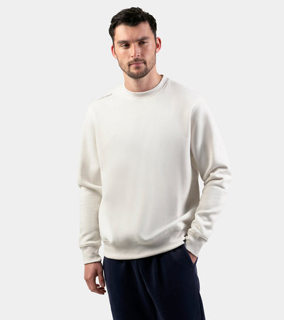 SIMPLE CREW SWEATSHIRT - WHITE - DRUIDS