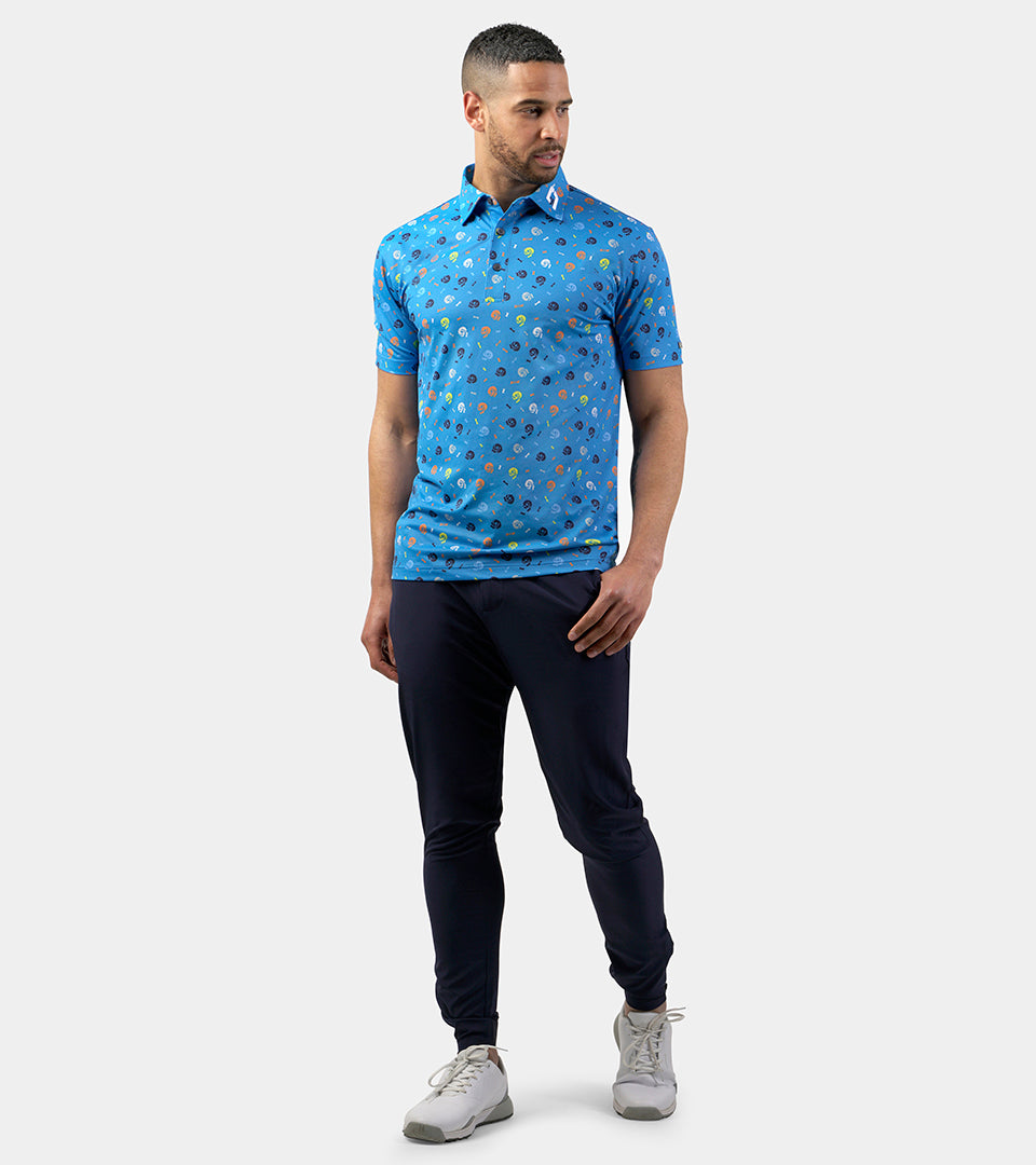 SKULLZ POLO - BLUE - DRUIDS