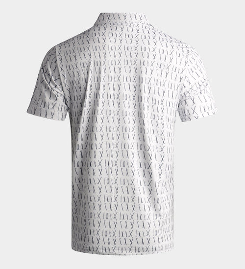 SCRIBBLE CLUB POLO - WHITE