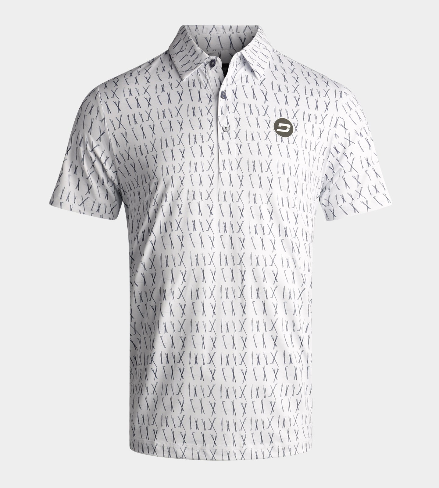SCRIBBLE CLUB POLO - WHITE