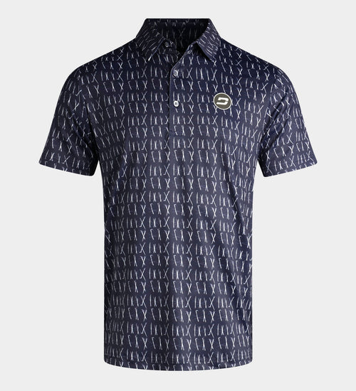 SCRIBBLE CLUB POLO - NAVY