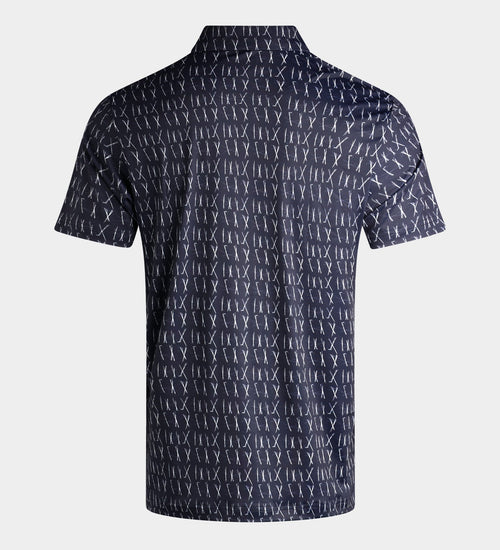 SCRIBBLE CLUB POLO - NAVY