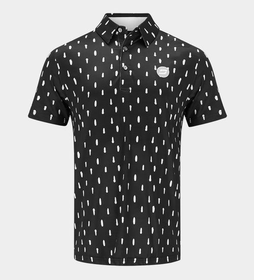 SPLATTER POLO - BLACK