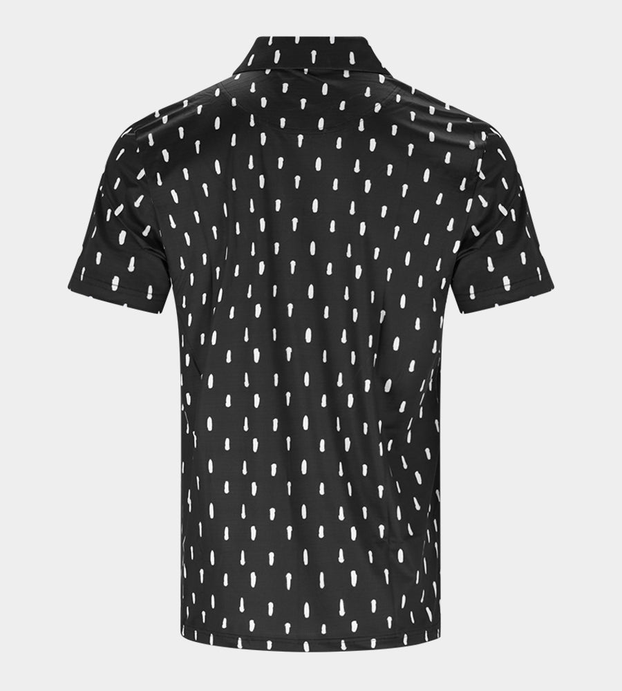 SPLATTER POLO - BLACK