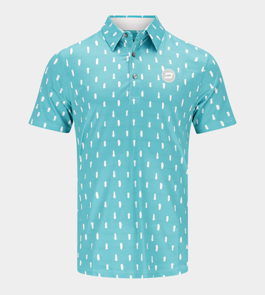 SPLATTER POLO - TEAL