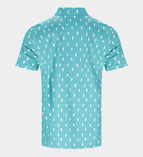 SPLATTER POLO - TEAL