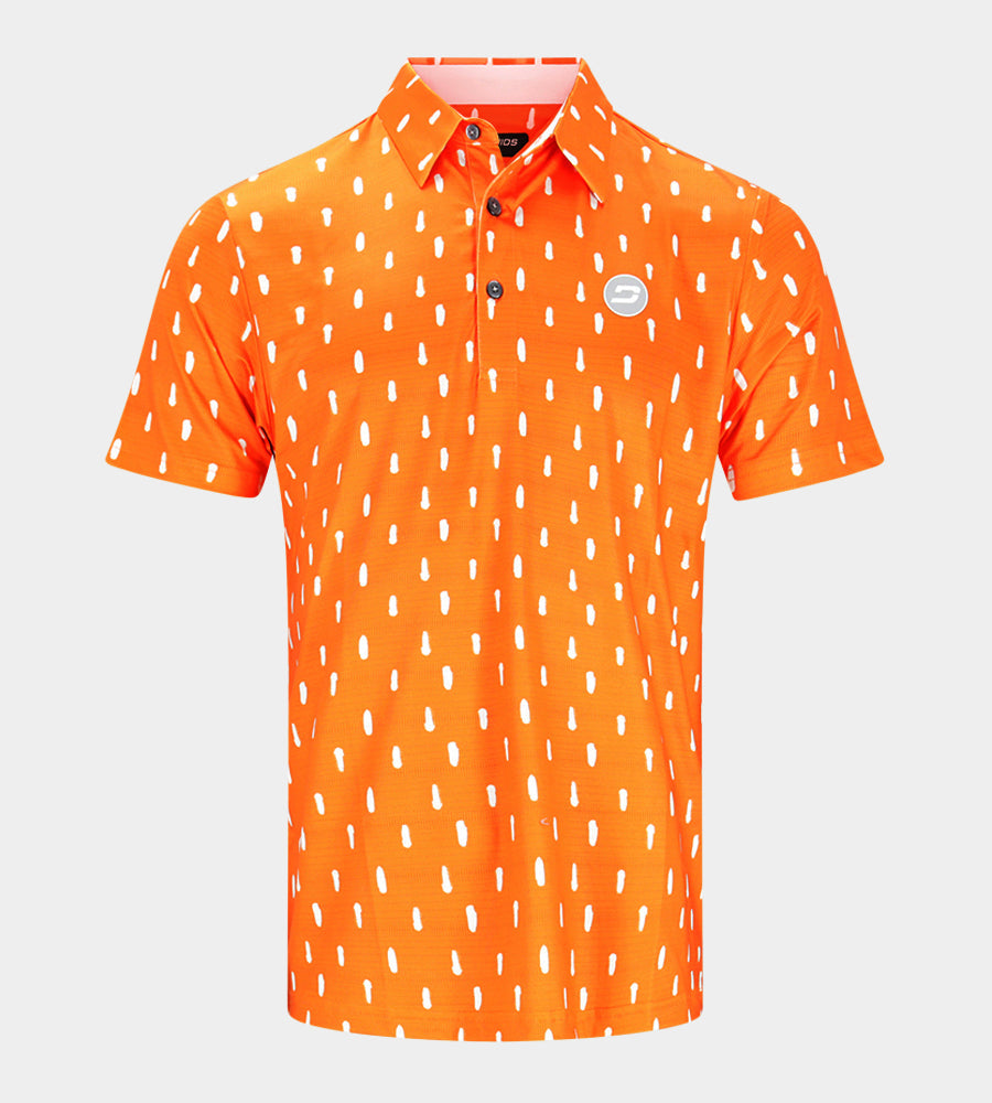 SPLATTER POLO - ORANGE