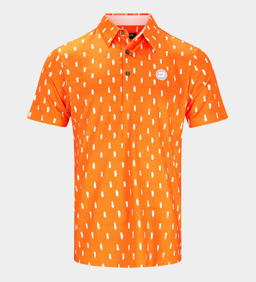 SPLATTER POLO - ORANGE