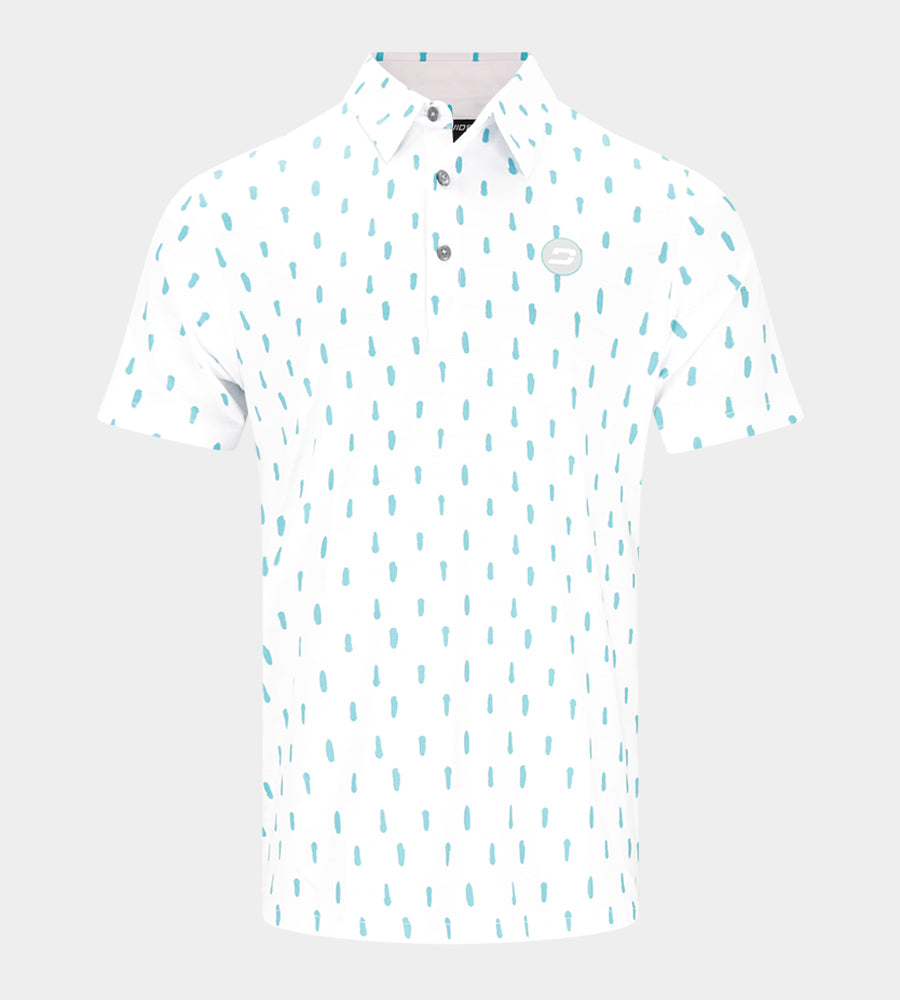 SPLATTER POLO - WHITE