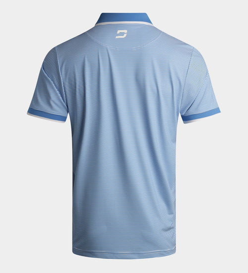 STRIPE POLO - BLUE