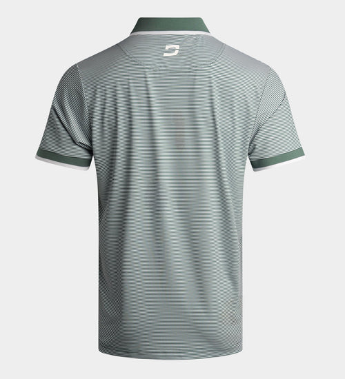 STRIPE POLO - SAGE