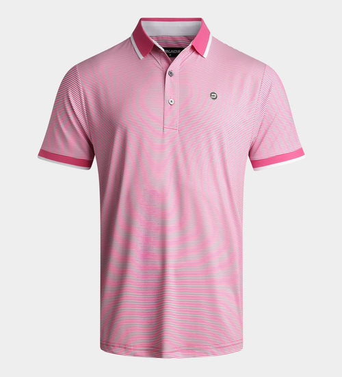 STRIPE POLO - PINK
