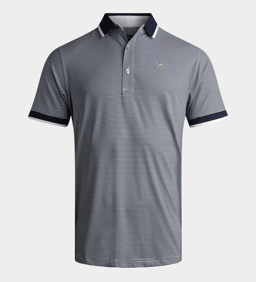 STRIPE POLO - NAVY