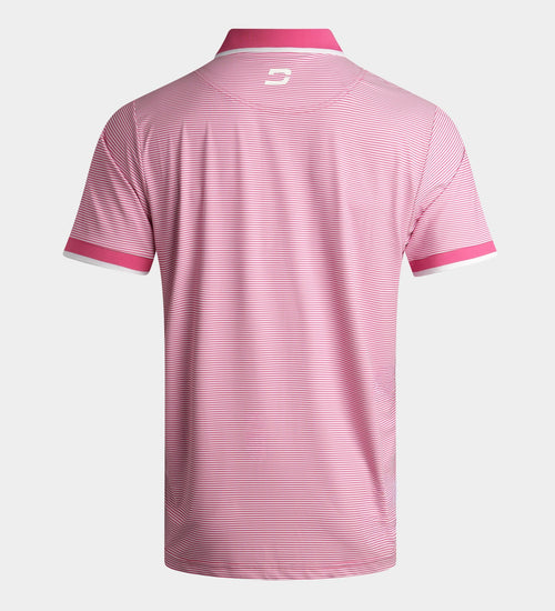 STRIPE POLO - PINK