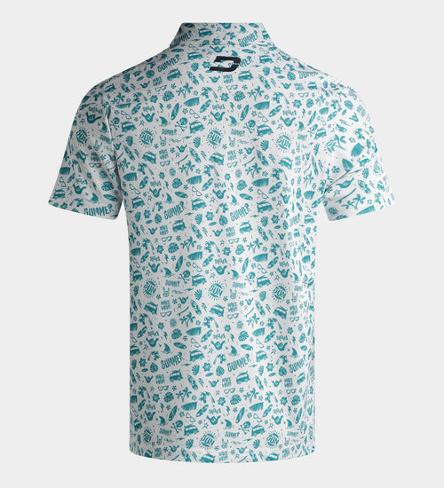 SUMMER BEACH POLO - TEAL