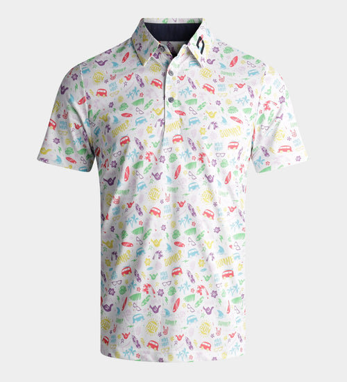 SUMMER BEACH POLO - WHITE
