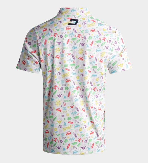 SUMMER BEACH POLO - WHITE