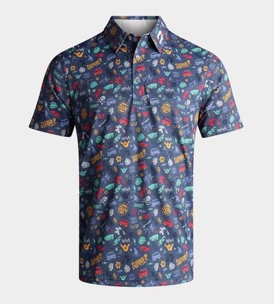 SUMMER BEACH POLO - NAVY