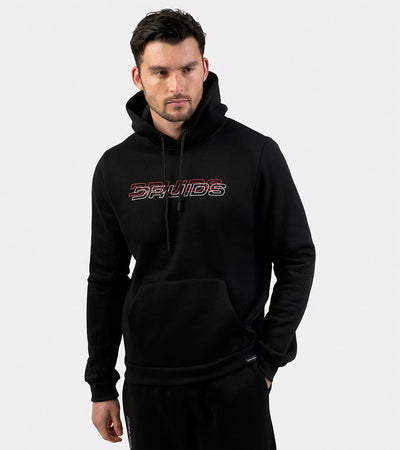 THE DOUBLE LOGO HOODIE - BLACK - DRUIDS