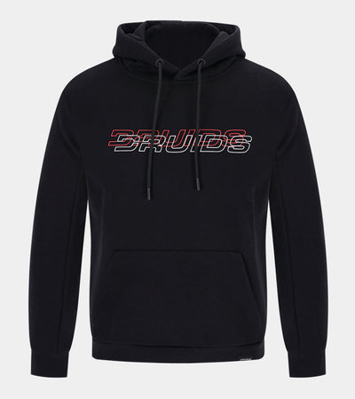 THE DOUBLE LOGO HOODIE - BLACK - DRUIDS