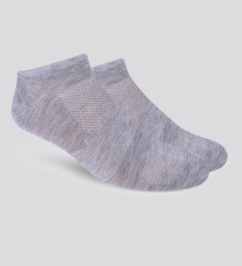 ONE PAIR TRAINER SOCKS - CHARCOAL