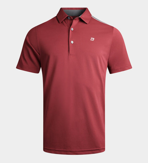 TECH DROP POLO - BURGUNDY