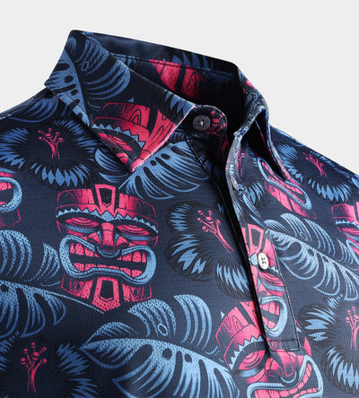 TIKI POLO - NAVY / PINK