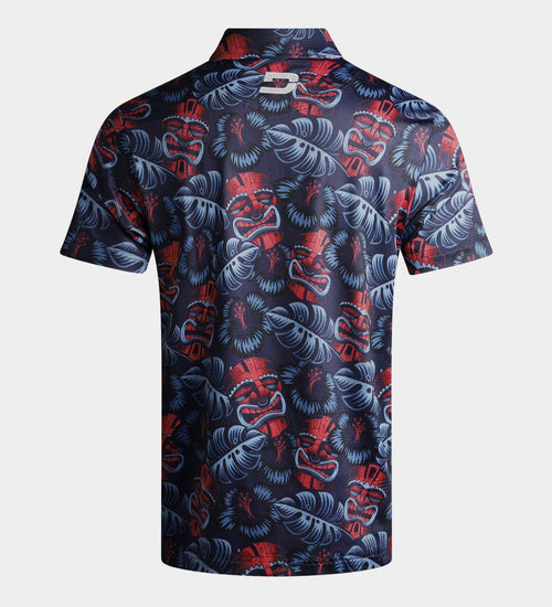 TIKI POLO - NAVY / CORAL