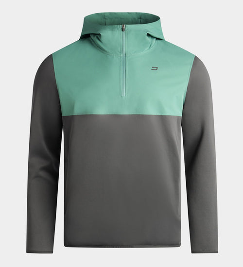 TOUR HOODIE - CHARCOAL/GREEN