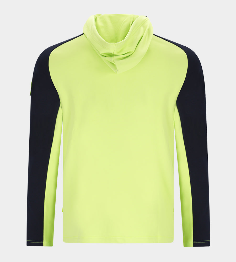 TWO TONE HOODIE 2.0 - LIME / NAVY